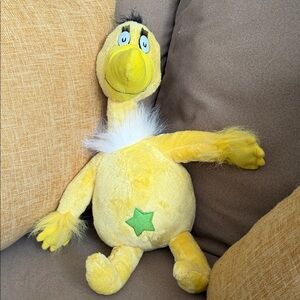 Kohl's Yellow Plush Bird with Green Accent